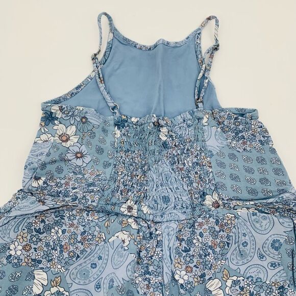 Abercrombie Kids | Floral Blue Sleeveless romper - Picture 5 of 7